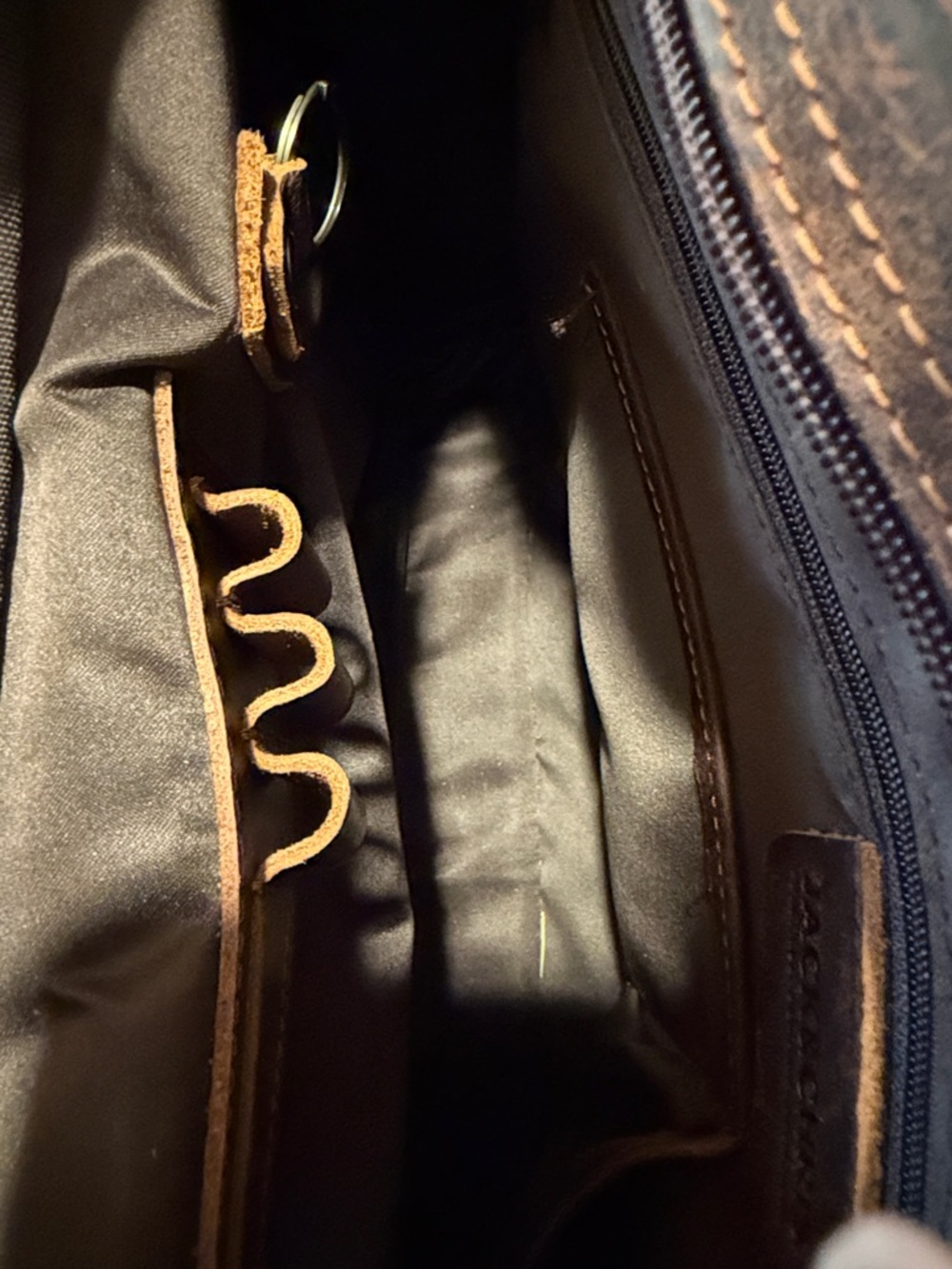 Men's Leather Laptop Briefcase in Brown - Picture 2 of 7
